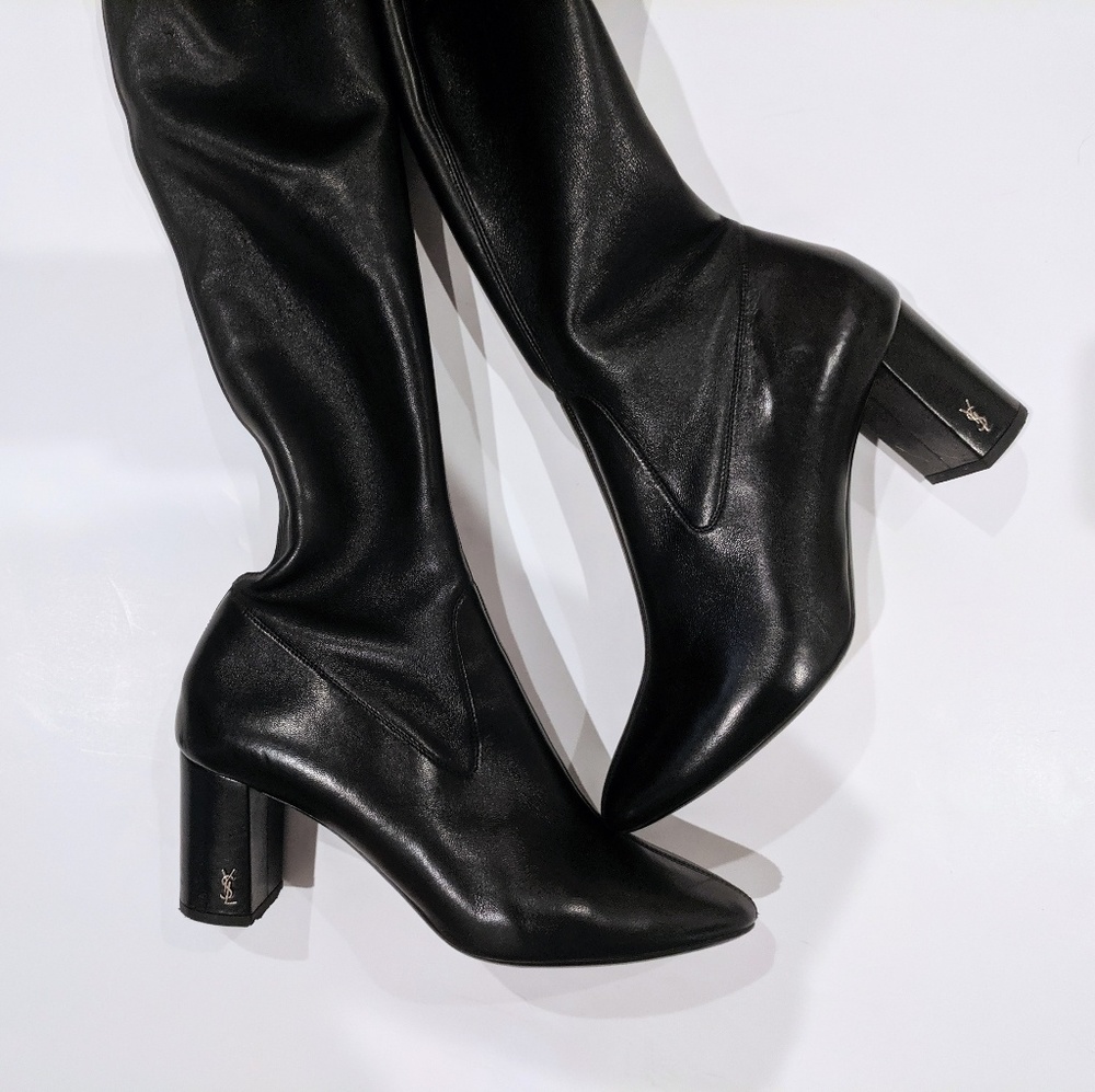 SALE!😍SAINT LAURENT🎀Loulou🎀OTK Thigh High Boots - Picture 5 of 8